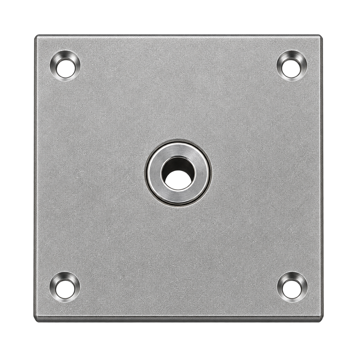 Gold Medal 67194 Gear Block Assembly for popcorn machines, stainless steel assembly with central opening and mounting holes