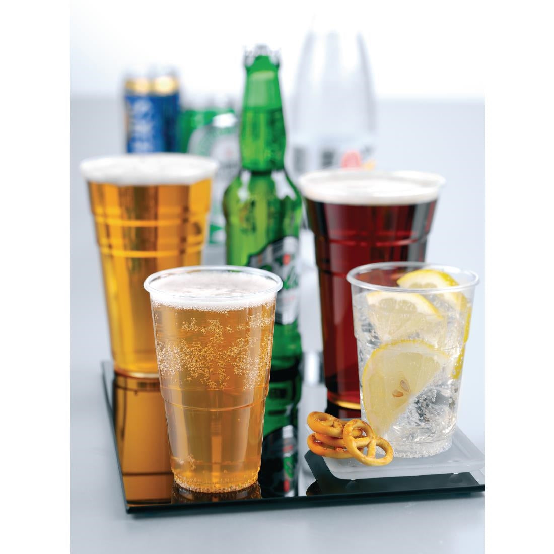 eGreen Flexy-Glass Recyclable Half Pint To Brim UKCA CE Marked 284ml (1000 pack)