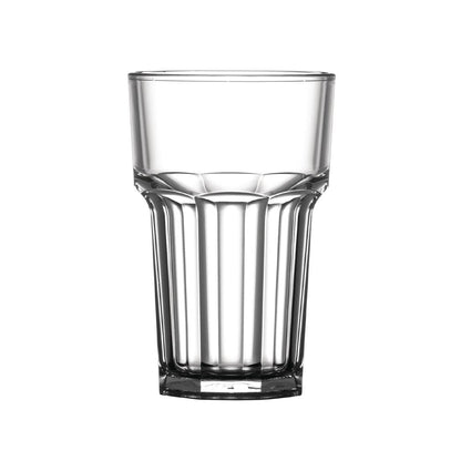 BBP Polycarbonate Nucleated American Hi Ball Glasses Half Pint CE Marked (36 Pack)