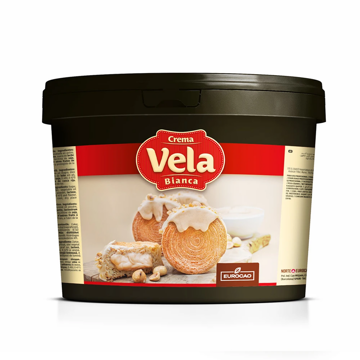 Crema Vela White Chocolate Flavour Hazelnut Spread 6KG