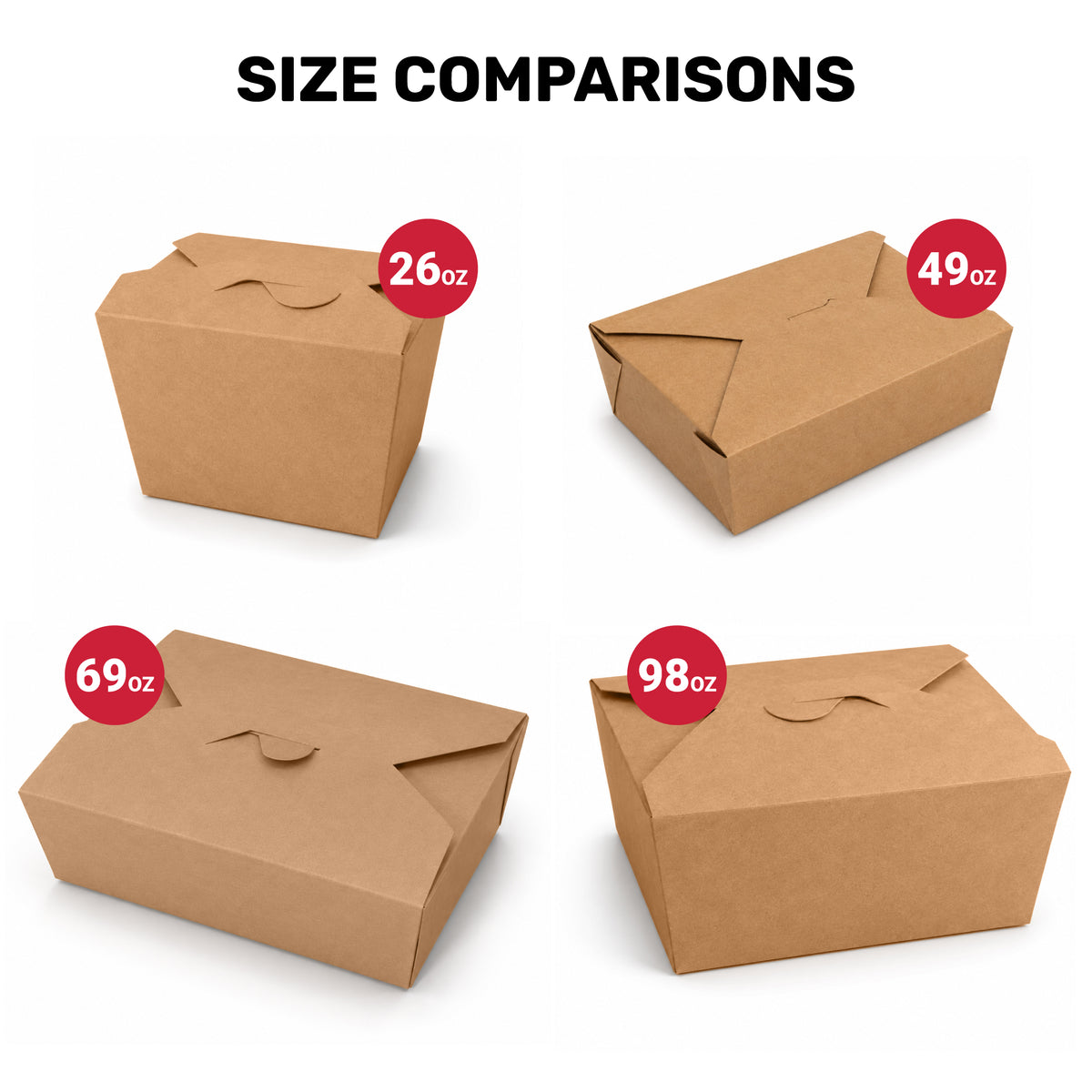 Dimensions of a brown cardboard box with labeled measurements: 224mm (length), 197mm (width), 167mm (height) and a capacity of 98 oz. It is presented as part of a 160 pack.