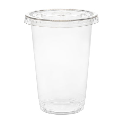 Clear plastic cup with a lid.