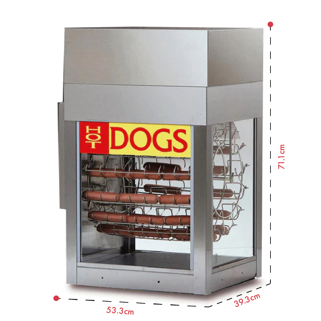 Gold Medal Dogeroo Hot Dog Rotisserie