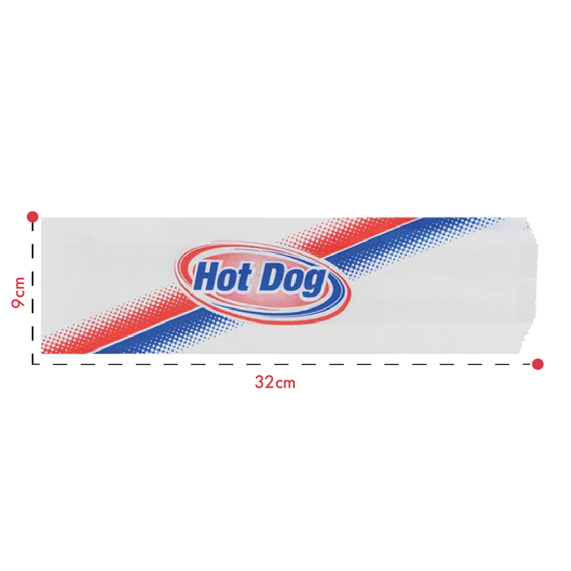 Large Paper Hot Dog Bags (Pack of 1000)