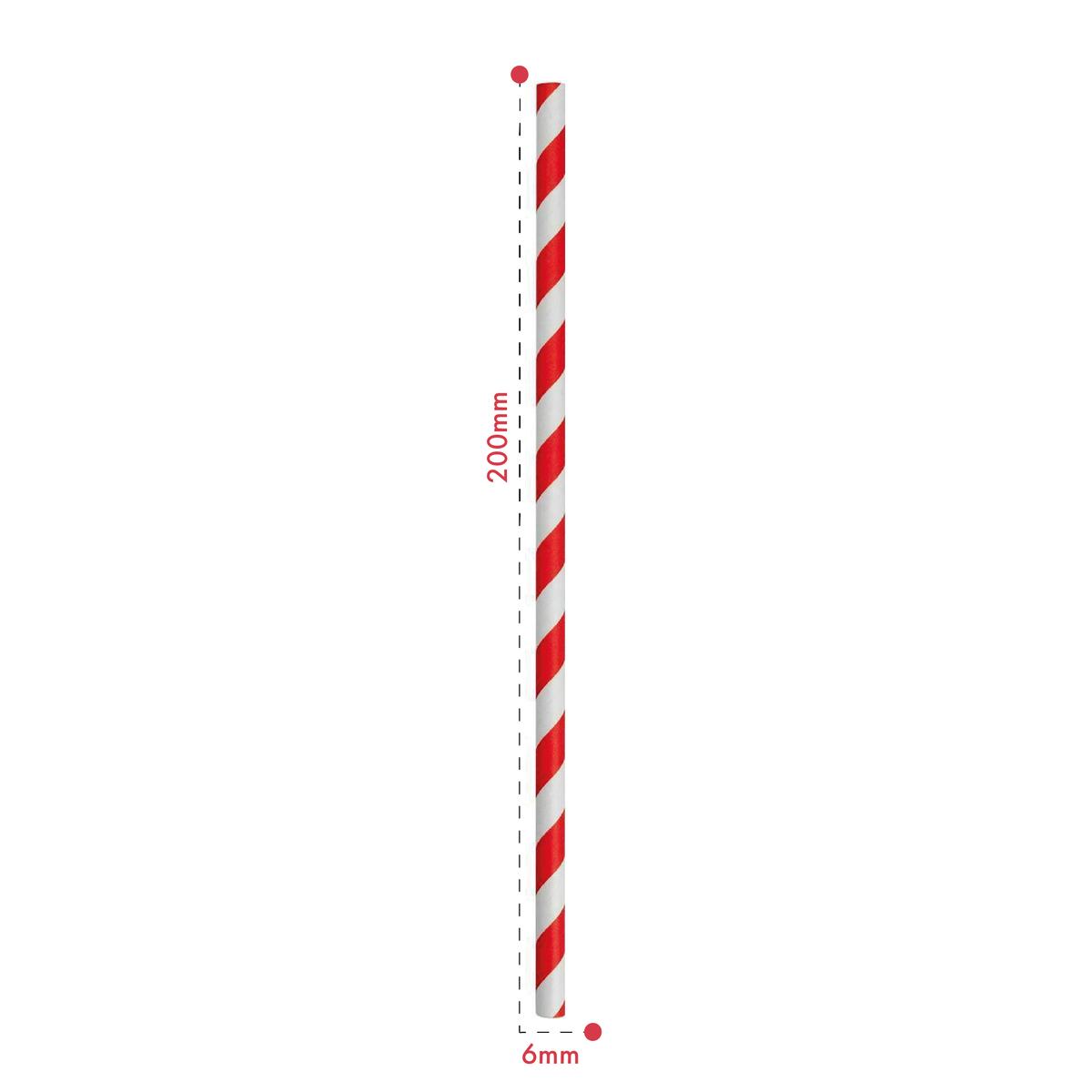 Jazz Cafe Paper Slush & Smoothie Straws 6mm
