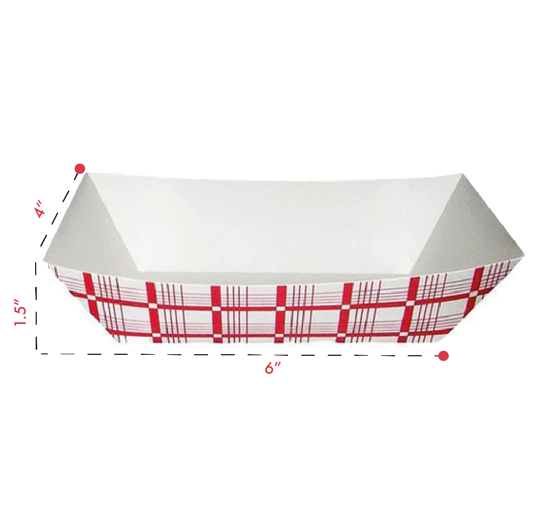 Gold Medal Small Food Trays - Pack of 250