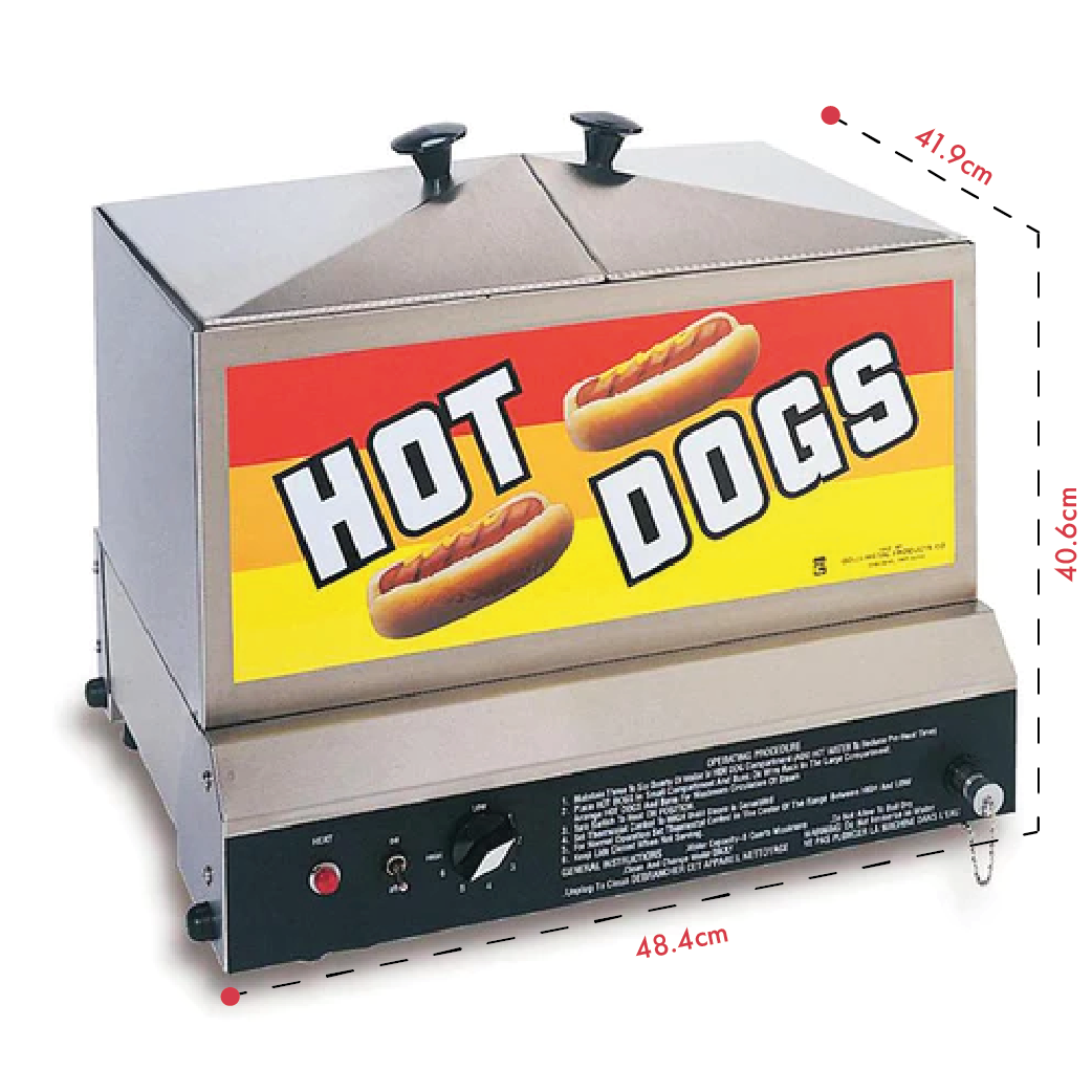 Gold Medal Steamin' Demon Hot Dog Steamer