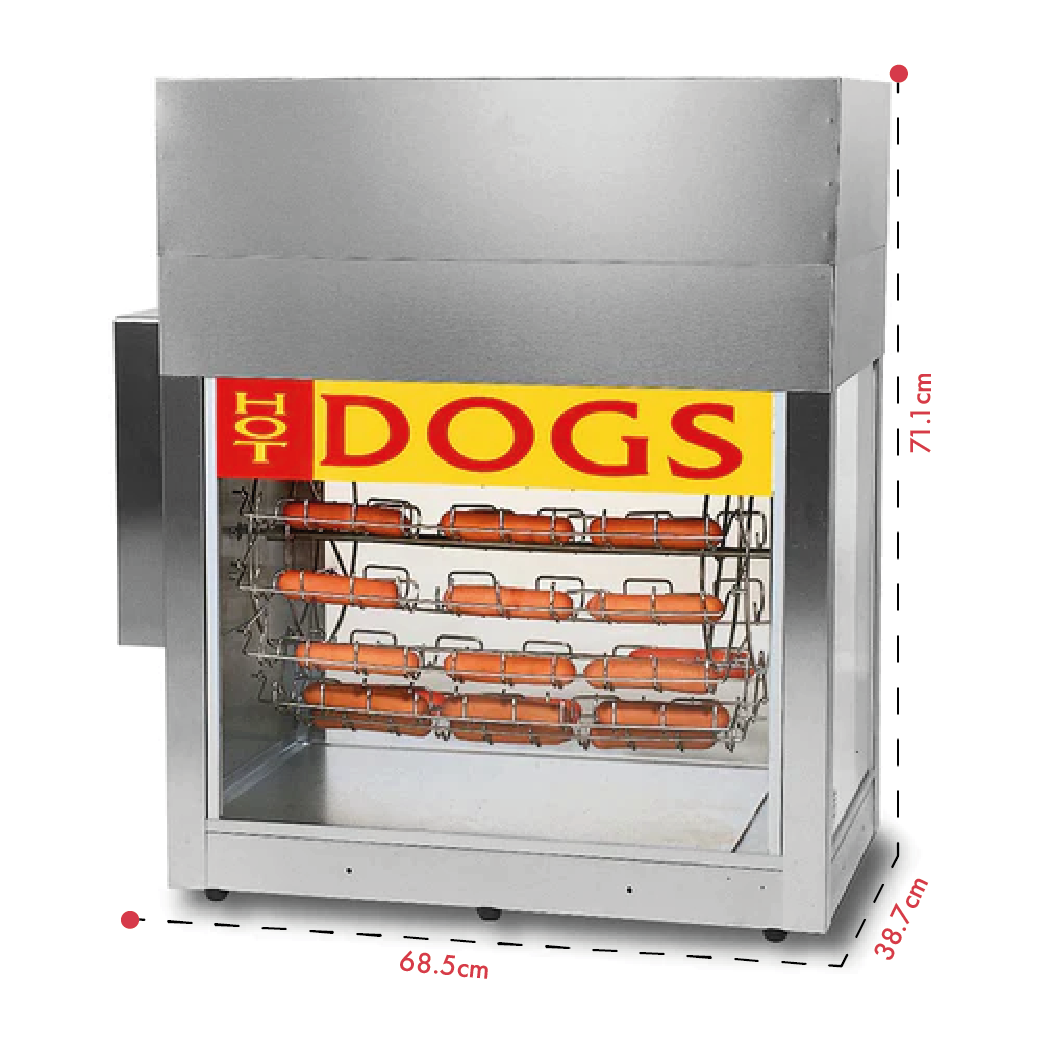 Gold Medal Super Dogeroo Hot Dog Rotisserie #8103
